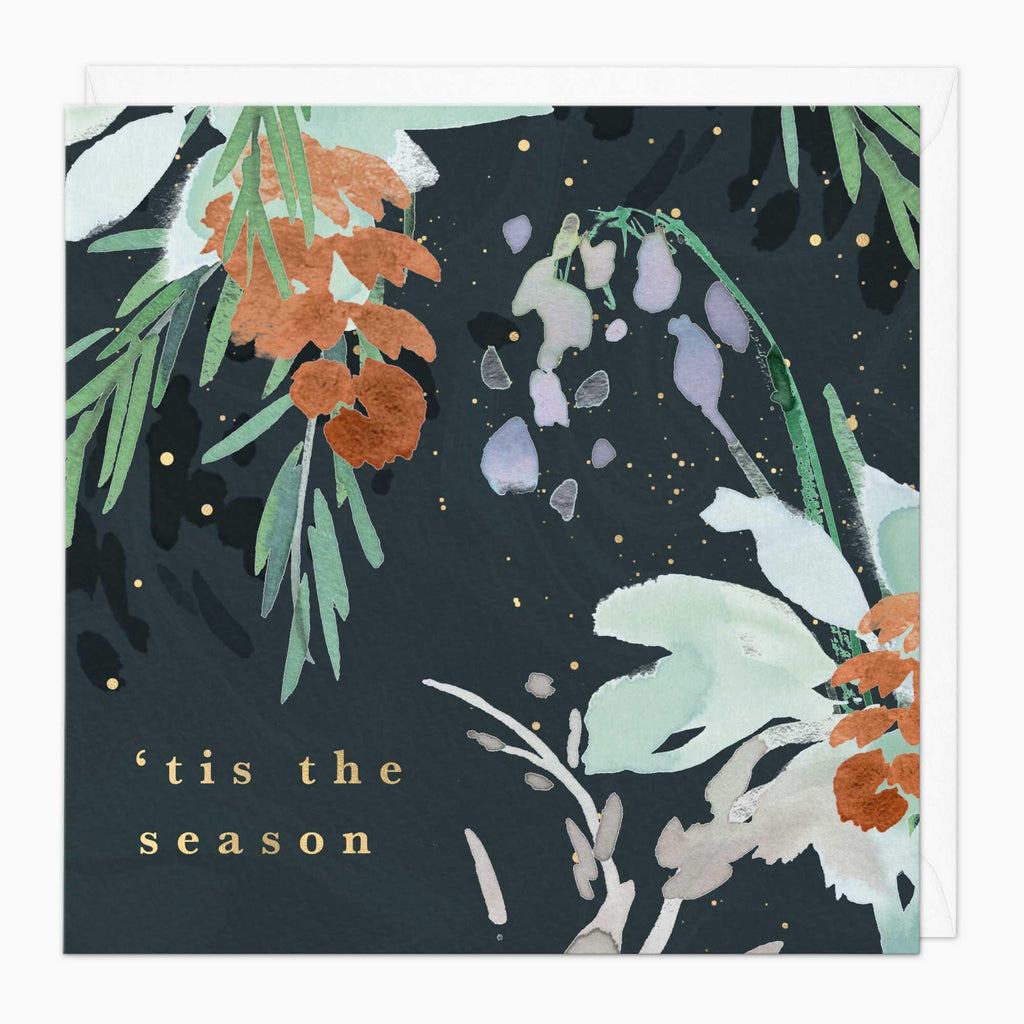 Christmas Card-XA015 - Pine Cones & Sprigs Christmas Card-Whistlefish