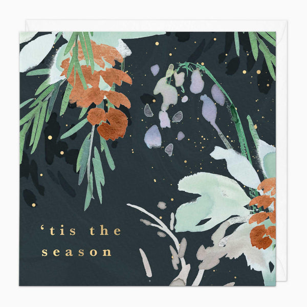 Christmas Card-XA015 - Pine Cones & Sprigs Christmas Card-Whistlefish