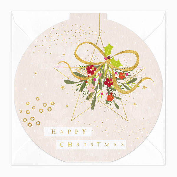 Christmas Card-XA059 - Modern Star Christmas Card-Whistlefish