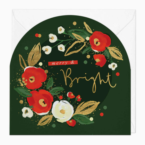 Christmas Card-XA073 - Merry & Bright Christmas Card-Whistlefish