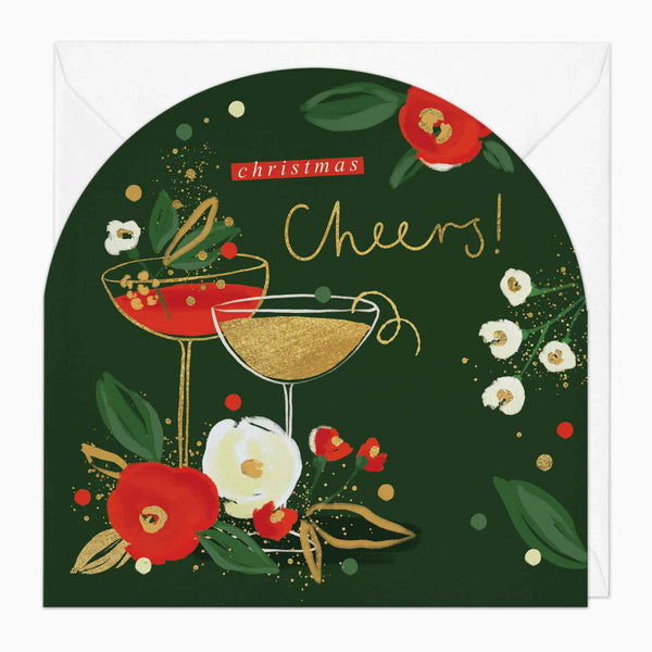 Christmas Card-XA075 - Cheers Coupe Christmas Card-Whistlefish