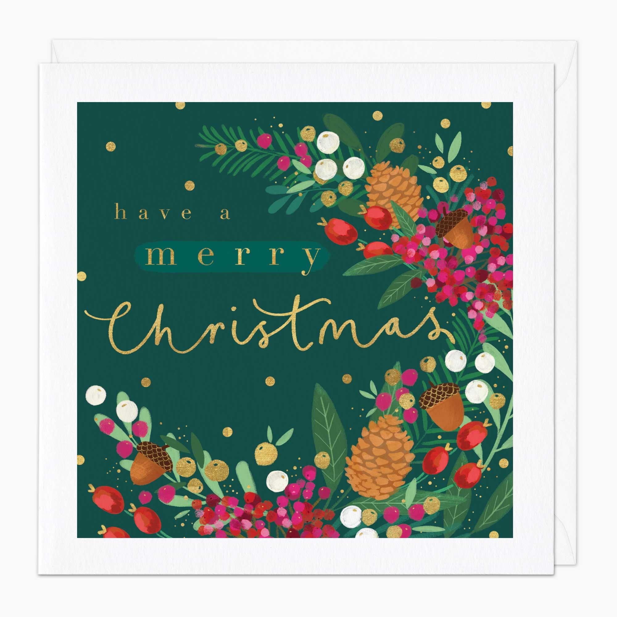 Christmas Card-XA085 - Very Berry Christmas Card-Whistlefish