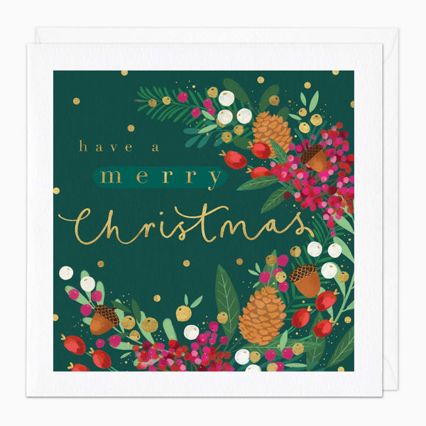 Christmas Card-XA085 - Very Berry Christmas Card-Whistlefish