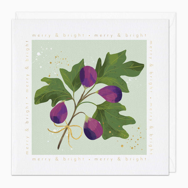 Christmas Card-XA094 - Simplistic Figs Christmas Card-Whistlefish