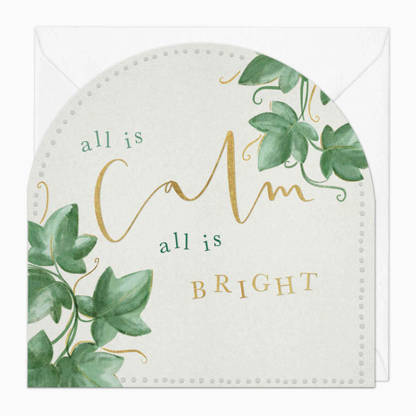 Christmas Card-XA107 - Calm & Bright Christmas Card-Whistlefish