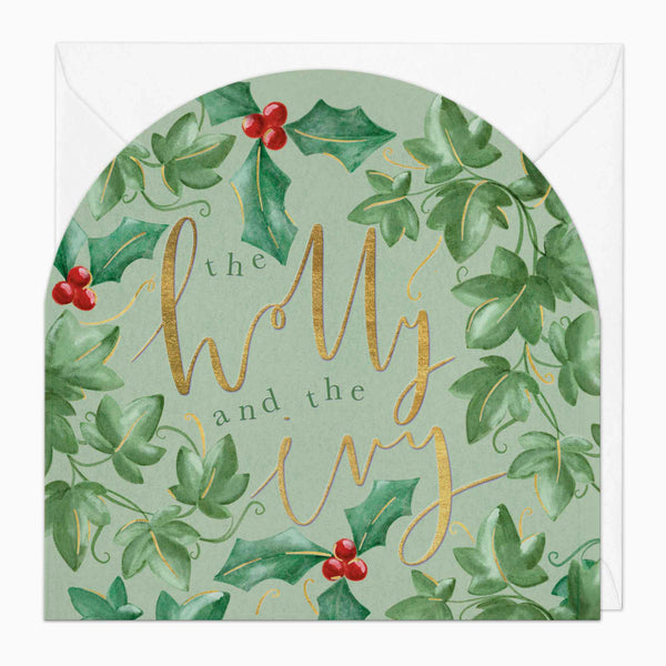 Christmas Card-XA108 - The Holly & The Ivy Christmas Card-Whistlefish