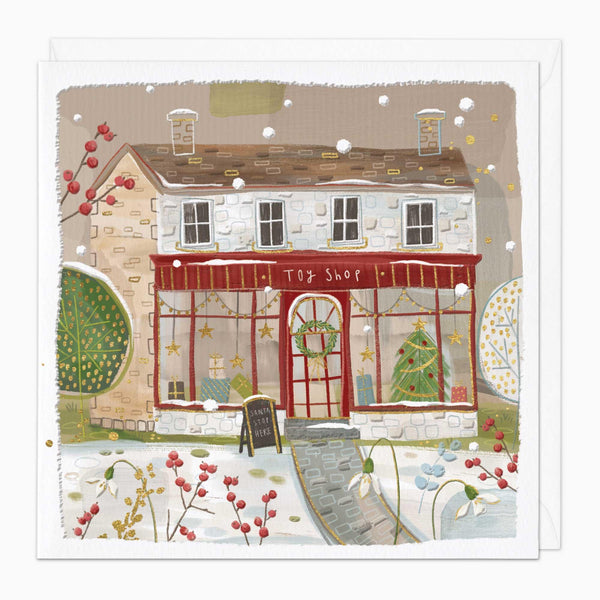 Christmas Card-XA109 - Toy Shop Christmas Card-Whistlefish