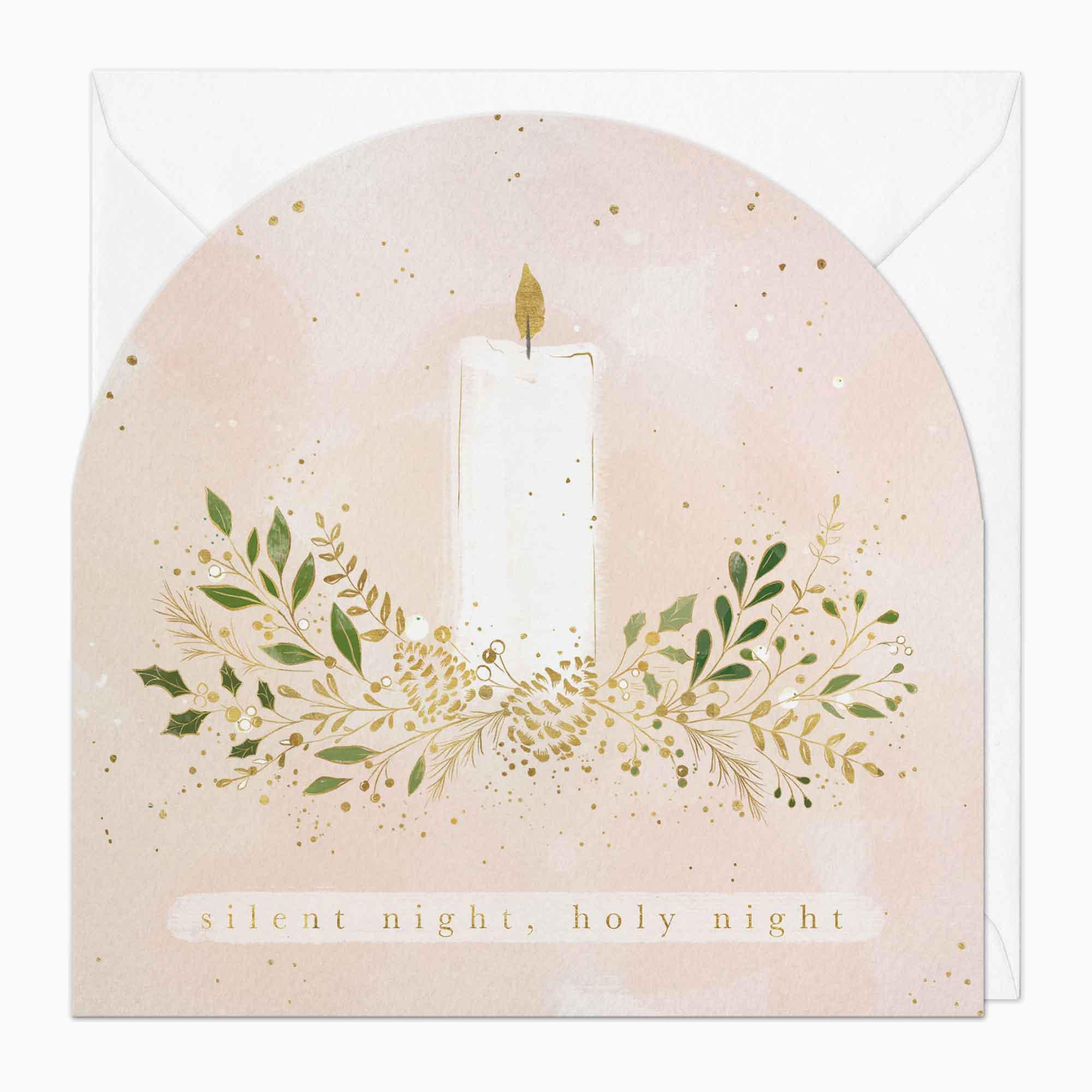 Christmas Card-XA133 - Silent Night Christmas Card-Whistlefish