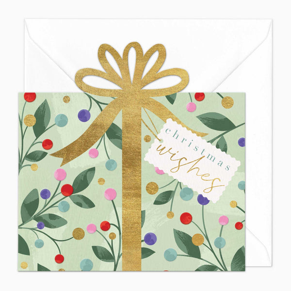 Christmas Card-XA158 - Cut Out Gift Christmas Card-Whistlefish
