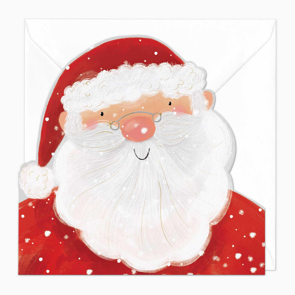 Christmas Card-XA159 - Cut Out Santa Christmas Card-Whistlefish