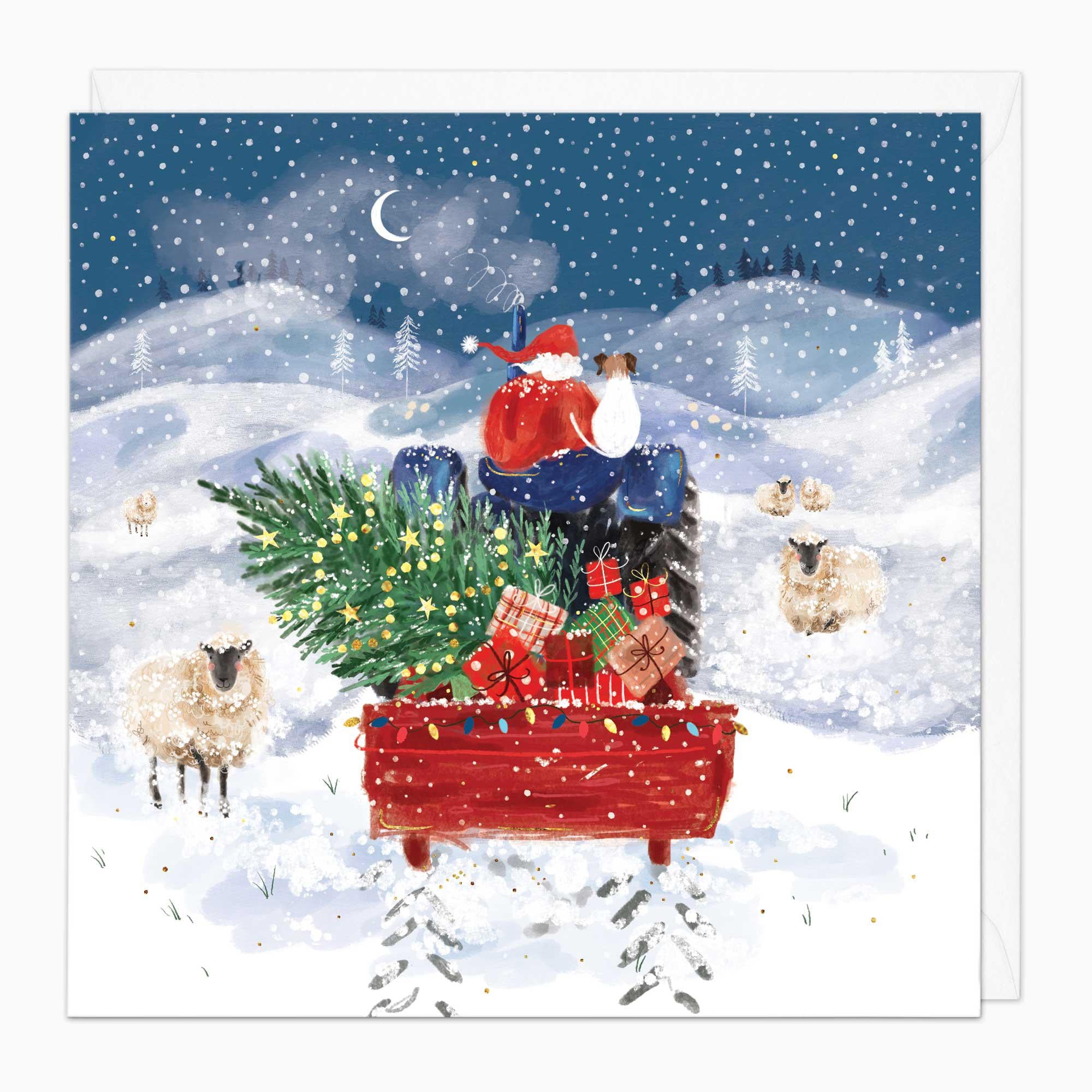 Christmas Card-XA193 - Santas Sleigh Christmas Card-Whistlefish