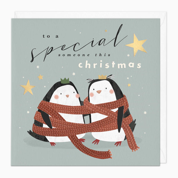 Christmas Card-XA210 - Special Penguins Christmas Card-Whistlefish