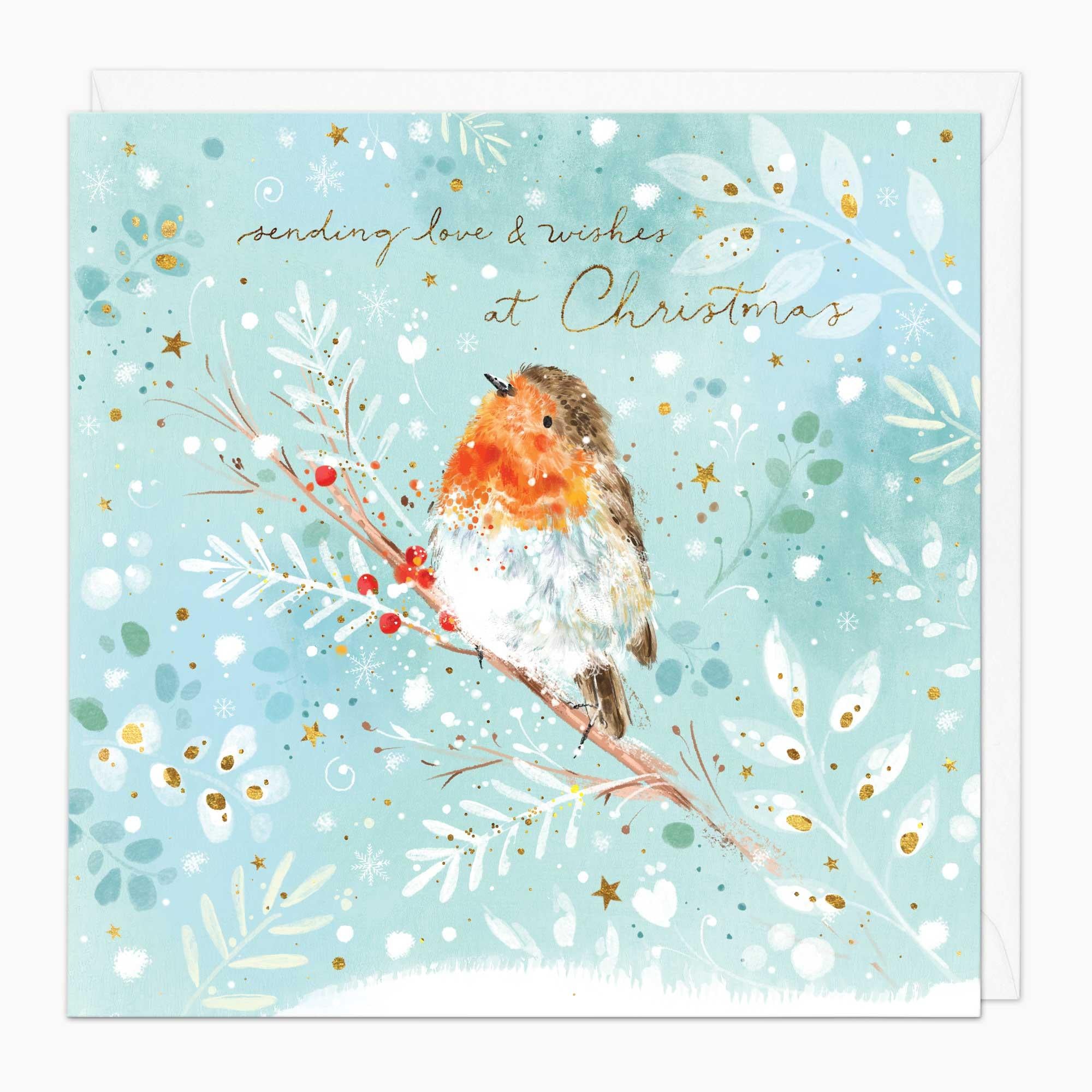 Christmas Card-XA245 - Robin Christmas Card-Whistlefish