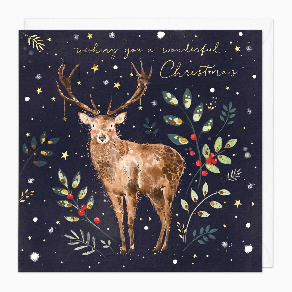 Christmas Card-XA246 - Reindeer Christmas Card-Whistlefish