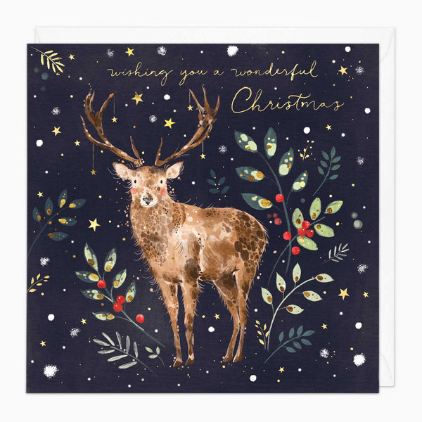 Christmas Card-XA246 - Reindeer Christmas Card-Whistlefish