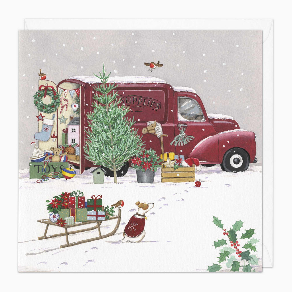 Christmas Card-XA253 - Festive Delivery Christmas Card-Whistlefish