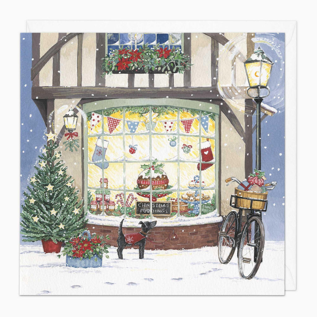 Christmas Card-XA257 - Festive Window Christmas Card-Whistlefish