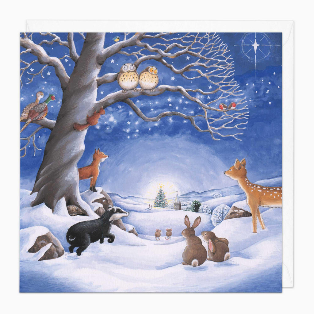 Christmas Card-XA258 - Woodland Christmas Card-Whistlefish