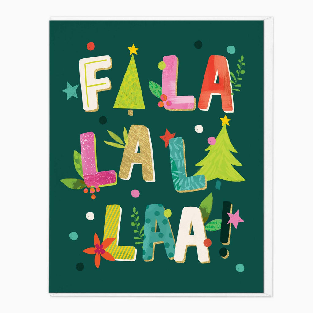 Christmas Card-XA275 - Fa La La La Christmas Card-Whistlefish