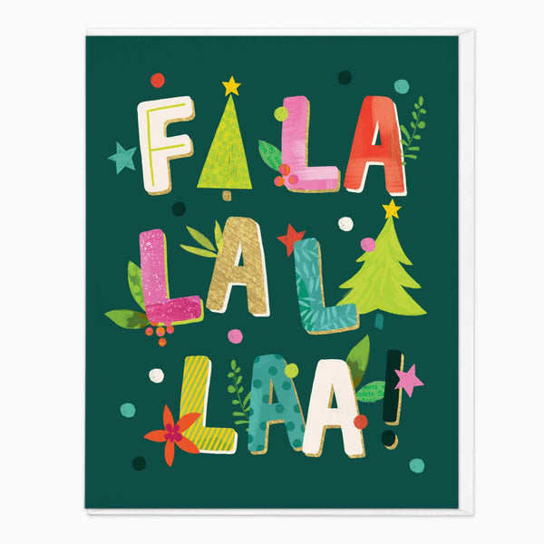 Christmas Card-XA275 - Fa La La La Christmas Card-Whistlefish