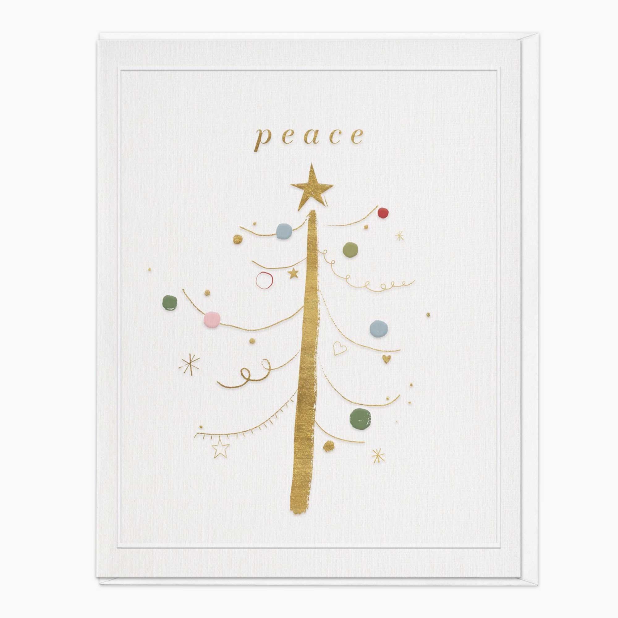 Christmas Card-XA279 - Delicate Tree Christmas Card-Whistlefish
