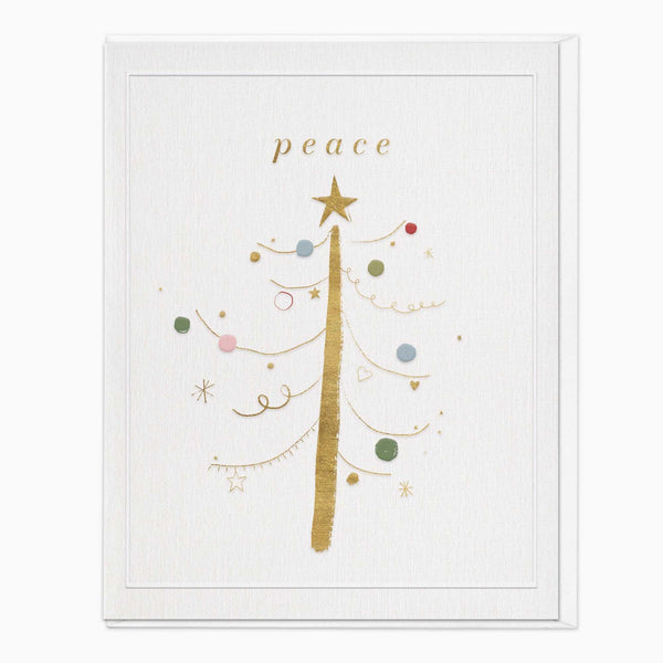 Christmas Card-XA279 - Delicate Tree Christmas Card-Whistlefish