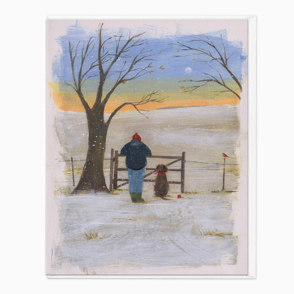 Christmas Card-XA286 - Winter Walk Christmas Card-Hannah Cole