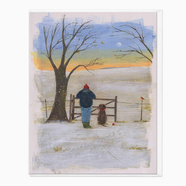 Christmas Card-XA286 - Winter Walk Christmas Card-Hannah Cole