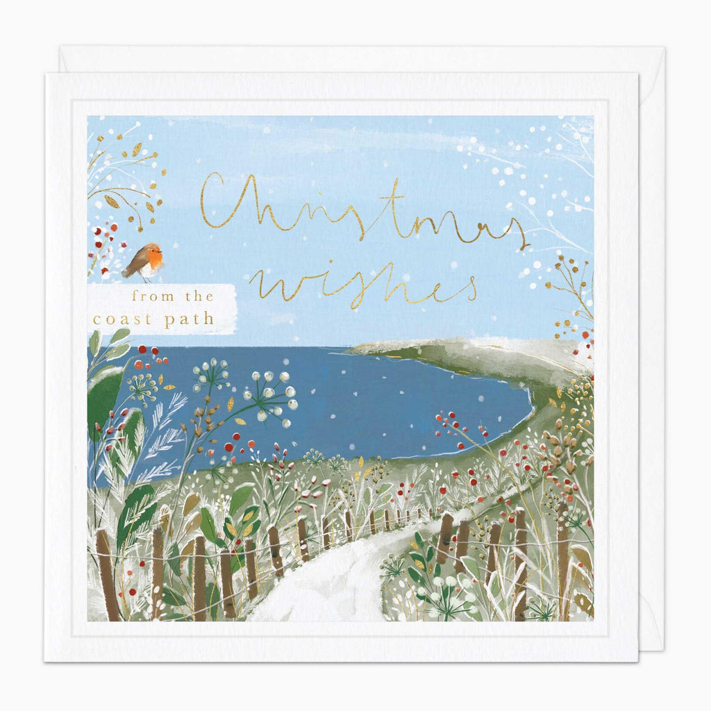 Christmas Card-XA296 - Coast Path Christmas Card-Whistlefish