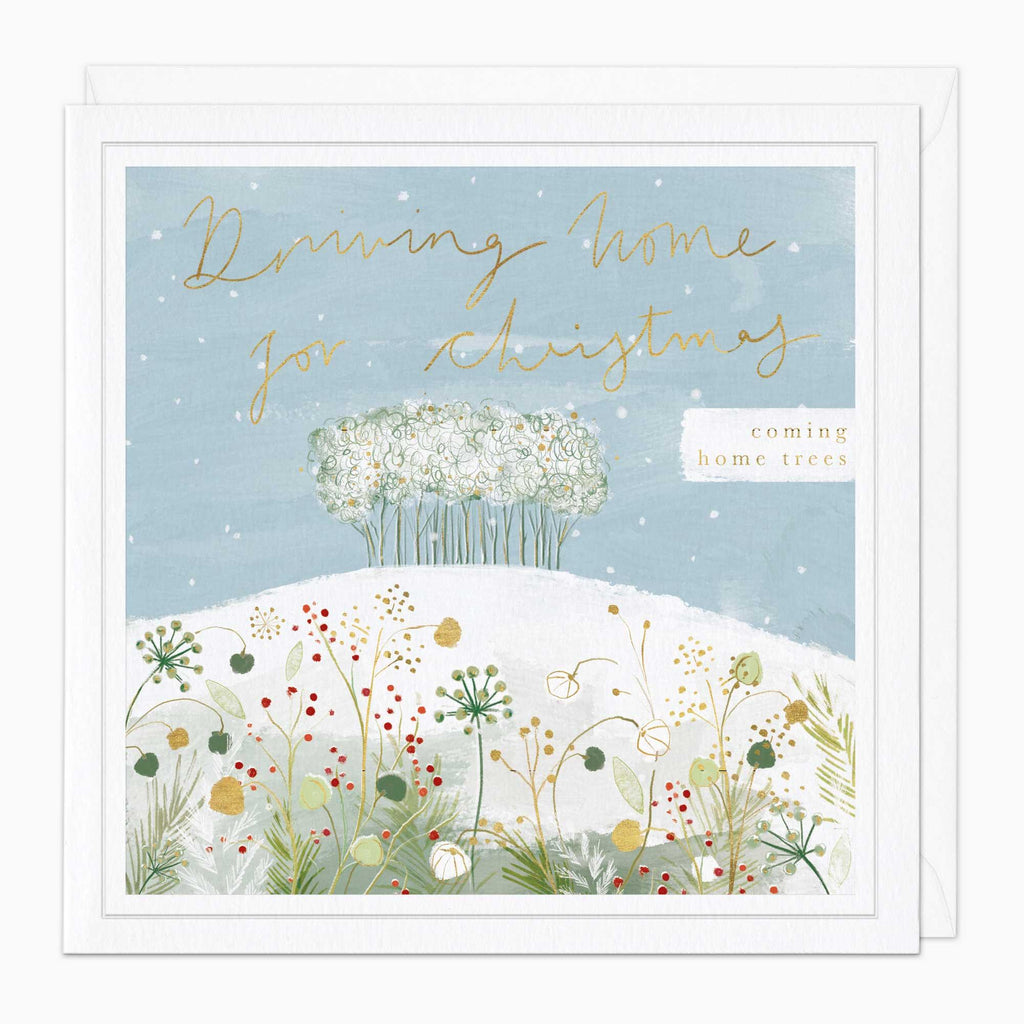 Christmas Card-XA299 - Coming Home Trees Christmas Card-Whistlefish