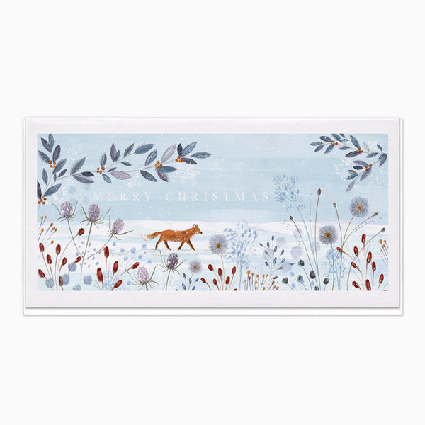 Christmas Card-XA307 - Snowy Fox Christmas Card-Whistlefish