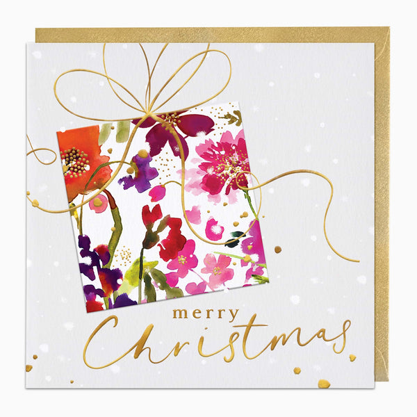 Christmas Card-XA332 - Golden Gift Christmas Card-Whistlefish