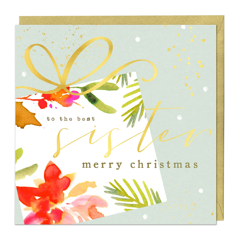 Christmas Card - Z002 - To The Best Sister Christmas Card - To The Best Sister Christmas Card - Whistlefish