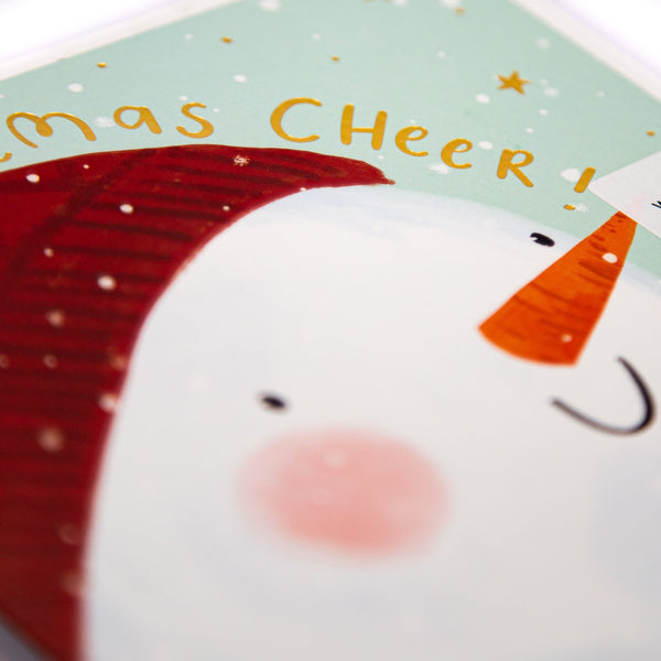 Christmas Card - Z053 - Happy Snowman Christmas Card - Happy Snowman Christmas Card - Whistlefish