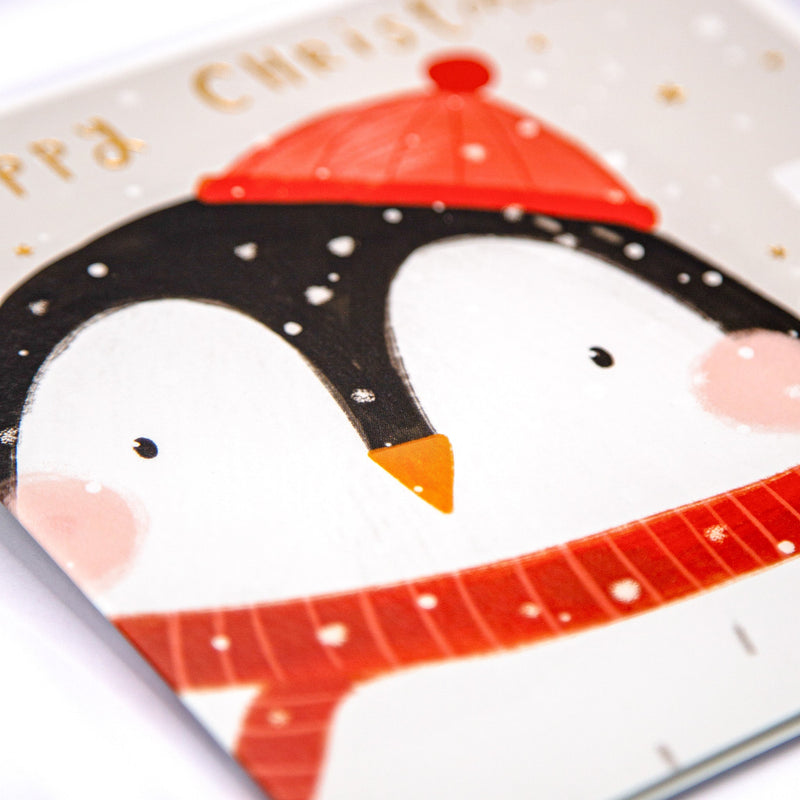 Christmas Card - Z058 - Penguin Joy Christmas Card - Penguin Joy Christmas Card - Whistlefish