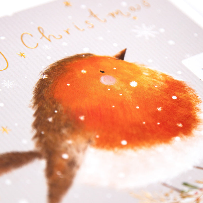 Christmas Card - Z060 - Robin Merry Christmas Card - Robin Merry Christmas Card - Whistlefish