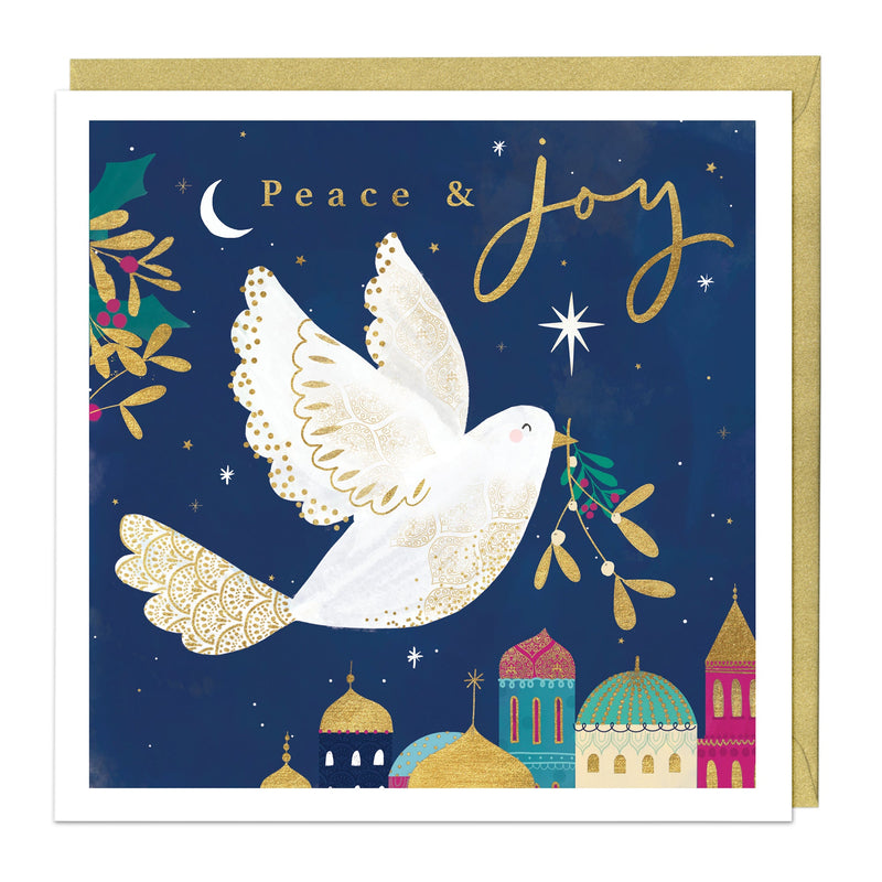 Christmas Card - Z080 - Peace & Joy Christmas Card - Peace & Joy Christmas Card - Whistlefish