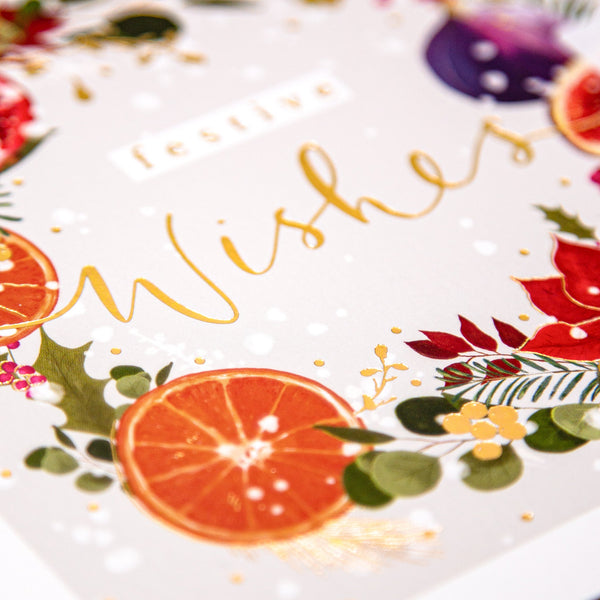 Christmas Card - Z085 - Fruit & Florals Christmas Card - Fruit & Florals Christmas Card - Whistlefish