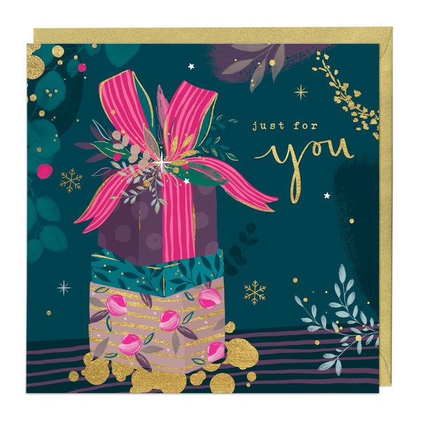 Christmas Card - Z086 - Vibrant Presents Christmas Card - Vibrant Presents Christmas Card - Whistlefish