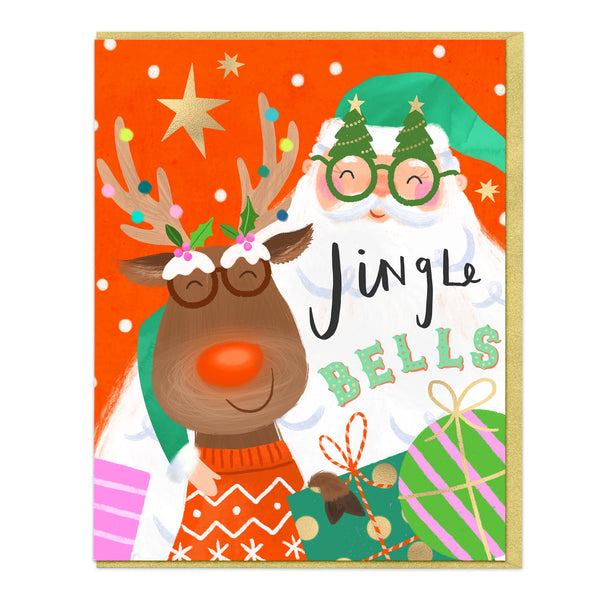 Christmas Card - Z089 - Jingle Bells Christmas Card - Jingle Bells Christmas Card - Whistlefish