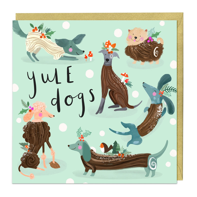 Christmas Card - Z097 - Yule Dogs Christmas Card - Yule Dogs Christmas Card - Whistlefish