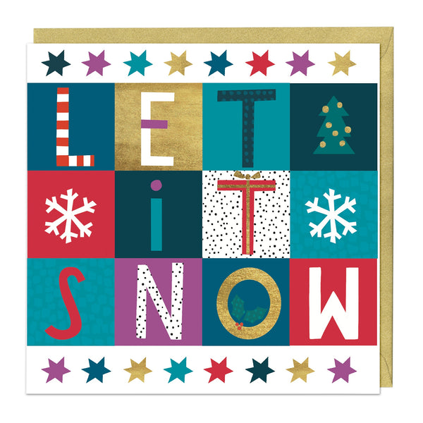 Christmas Card - Z121 - Let It Snow Christmas Card - Let It Snow Christmas Card - Whistlefish