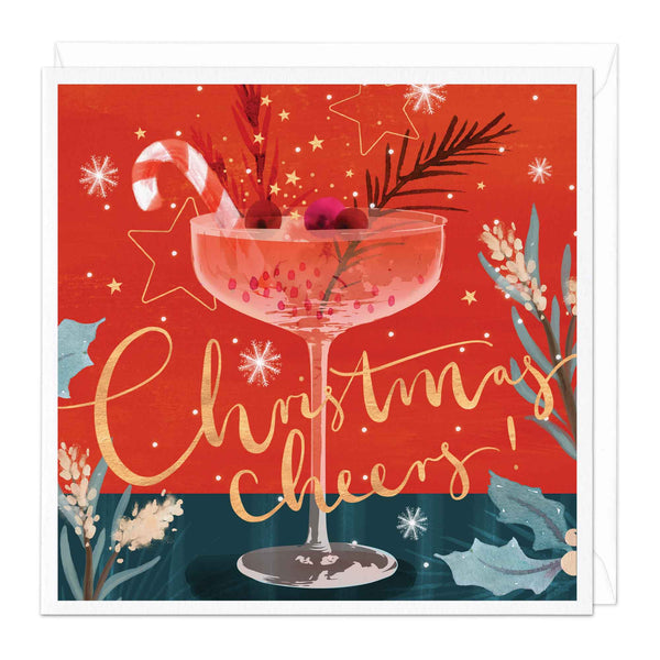 Christmas Card - Z126 - Cheers at Christmas Card - Christmas Cheers Card - Whistlefish