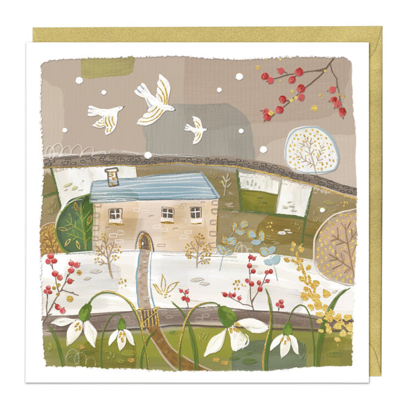 Christmas Card - Z132 - Village Berries Christmas Card - Village Berries Christmas Card - Whistlefish