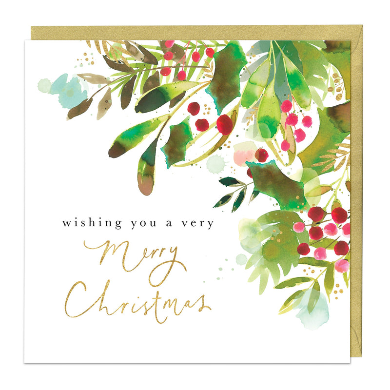 Christmas Card - Z150 - Mistletoe & Merry Christmas Card - Mistletoe & Merry Christmas Card - Whistlefish