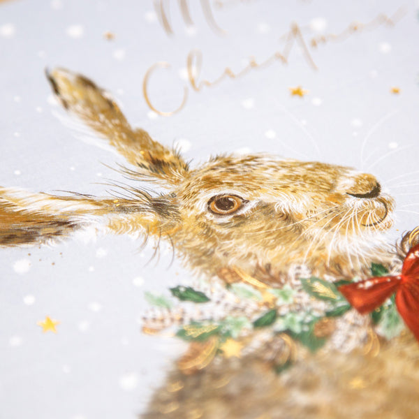 Christmas Card - Z161 - Festive Friends, Hare Christmas Card - Festive Friends, Hare Christmas Card - Whistlefish