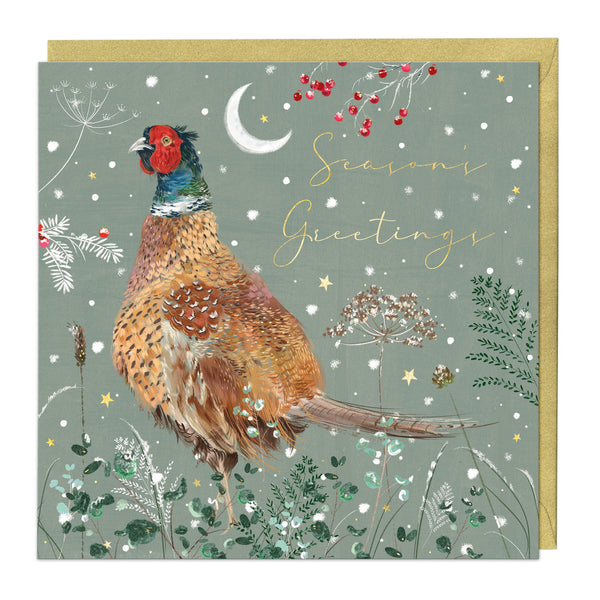 Christmas Card - Z162 - Festive Friends, Pheasant Christmas Card - Festive Friends, Pheasant Christmas Card - Whistlefish