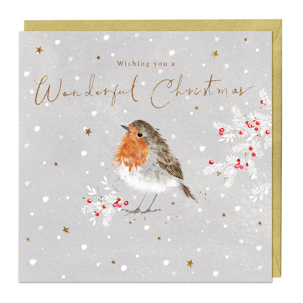 Christmas Card - Z168 - Festive Friends, Robin Christmas Card - Festive Friends, Robin Christmas Card - Whistlefish