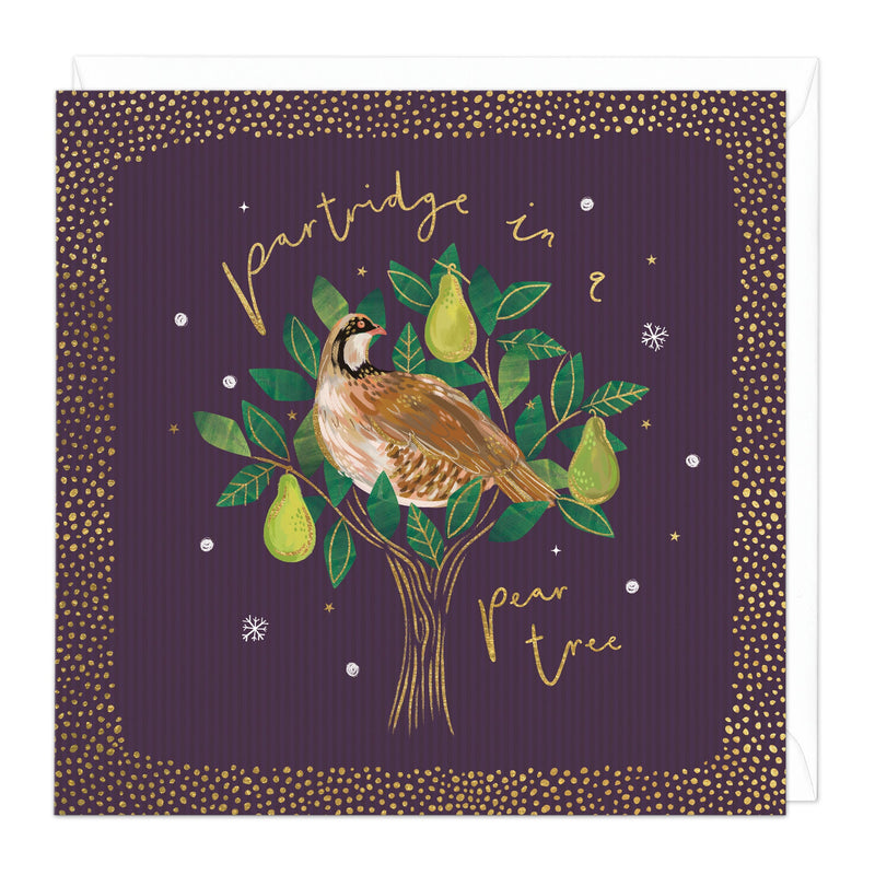 Christmas Card - Z177 - Partridge In A Pear Tree Christmas Card - Partridge In A Pear Tree Christmas Card - Whistlefish