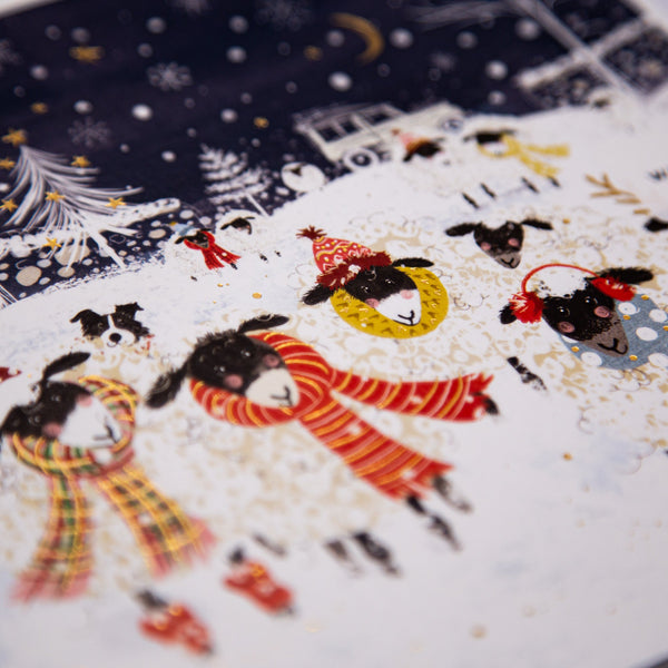 Christmas Card - Z192 - Wrap Up Warm, Sheep Christmas Card - Wrap Up Warm, Sheep Christmas Card - Whistlefish